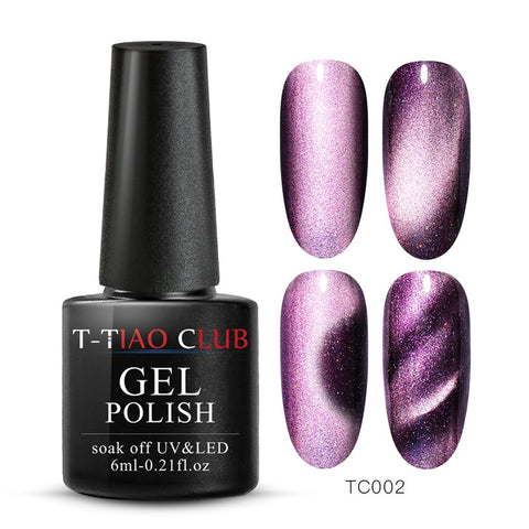 Cat Eye Nail Gel Polish Magnet 7D Chameleon Magnetic Cat Eye Nails Long Lasting Shining Laser Nail Art Soak Off UV Gel Varnish