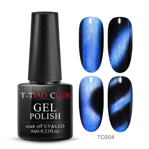 Cat Eye Nail Gel Polish Magnet 7D Chameleon Magnetic Cat Eye Nails Long Lasting Shining Laser Nail Art Soak Off UV Gel Varnish