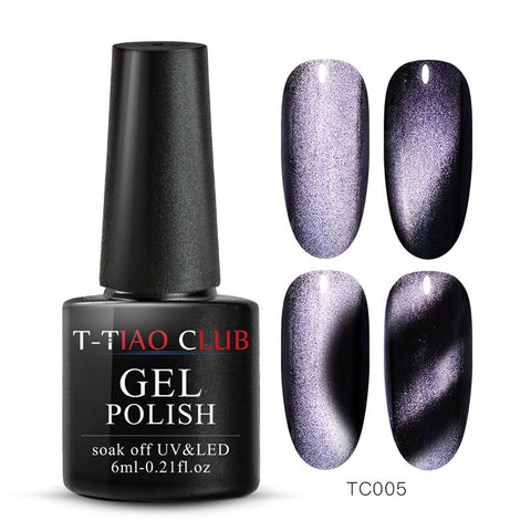 Cat Eye Nail Gel Polish Magnet 7D Chameleon Magnetic Cat Eye Nails Long Lasting Shining Laser Nail Art Soak Off UV Gel Varnish