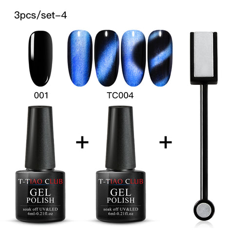 Cat Eye Nail Gel Polish Magnet 7D Chameleon Magnetic Cat Eye Nails Long Lasting Shining Laser Nail Art Soak Off UV Gel Varnish