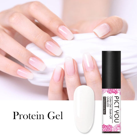 PICT YOU 5ml Solid-color Gel Polish Pure One-shot Color Nail Art Gel Fashion Soak Off UV Gel Varnish