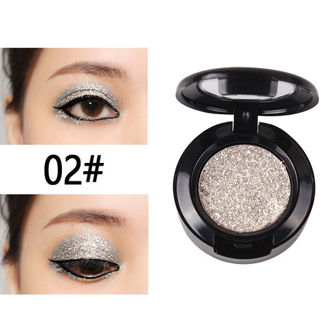 28 Color Pressed Glitter Eyeshadow Shine Pigment Makeup Pallete Shimmer Metal Single Eyeshadow Illuminator Eye Make Up Cosmetics