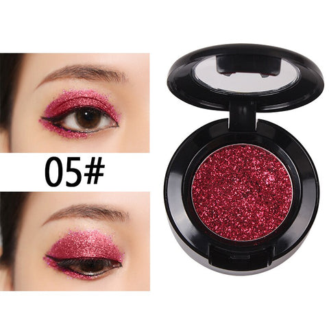 28 Color Pressed Glitter Eyeshadow Shine Pigment Makeup Pallete Shimmer Metal Single Eyeshadow Illuminator Eye Make Up Cosmetics