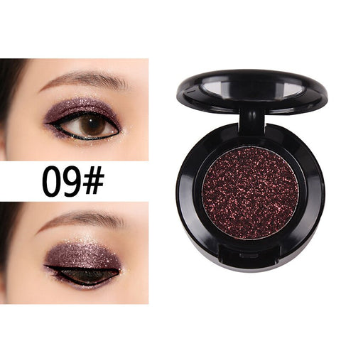 28 Color Pressed Glitter Eyeshadow Shine Pigment Makeup Pallete Shimmer Metal Single Eyeshadow Illuminator Eye Make Up Cosmetics