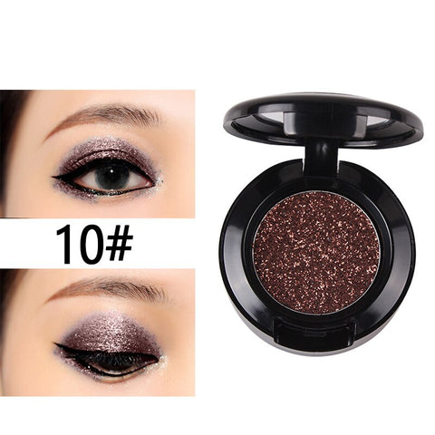 28 Color Pressed Glitter Eyeshadow Shine Pigment Makeup Pallete Shimmer Metal Single Eyeshadow Illuminator Eye Make Up Cosmetics