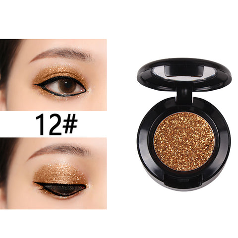 28 Color Pressed Glitter Eyeshadow Shine Pigment Makeup Pallete Shimmer Metal Single Eyeshadow Illuminator Eye Make Up Cosmetics