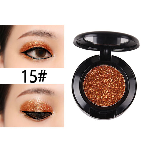 28 Color Pressed Glitter Eyeshadow Shine Pigment Makeup Pallete Shimmer Metal Single Eyeshadow Illuminator Eye Make Up Cosmetics