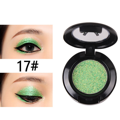 28 Color Pressed Glitter Eyeshadow Shine Pigment Makeup Pallete Shimmer Metal Single Eyeshadow Illuminator Eye Make Up Cosmetics