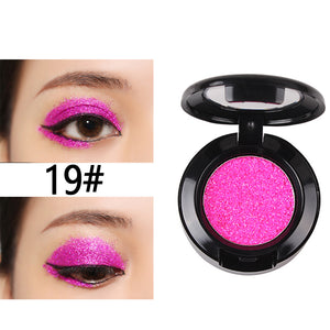 28 Color Pressed Glitter Eyeshadow Shine Pigment Makeup Pallete Shimmer Metal Single Eyeshadow Illuminator Eye Make Up Cosmetics