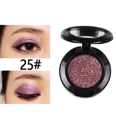 28 Color Pressed Glitter Eyeshadow Shine Pigment Makeup Pallete Shimmer Metal Single Eyeshadow Illuminator Eye Make Up Cosmetics