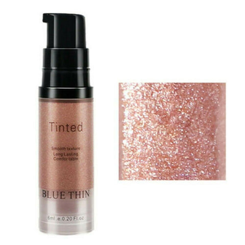 Blue Thin Face Highlighter Cream Liquid Illuminator Makeup Shimmer Glow Kit Make Up Facial Brighten Shine Brand Cosmetic