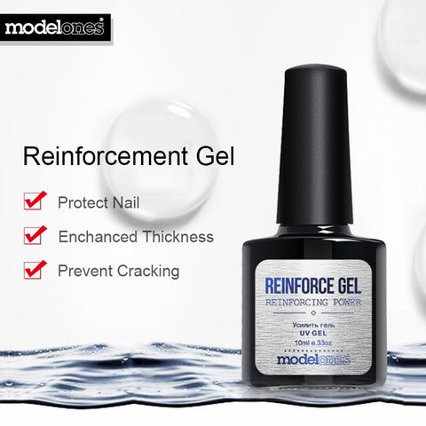 Modelones 10ML Reinforcement UV Nail Gel Polish Protect Strengthen Led Gel Nail Clear Gel Reinforce Nail Polish