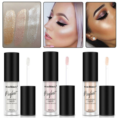 Liquid Highlighter Face Skin Brightener Makeup Shimmer Face Glow Make Up Long-lasting Easy to Wear