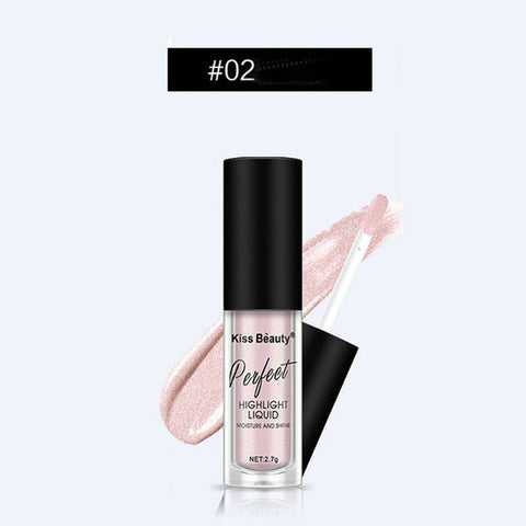 Liquid Highlighter Face Skin Brightener Makeup Shimmer Face Glow Make Up Long-lasting Easy to Wear