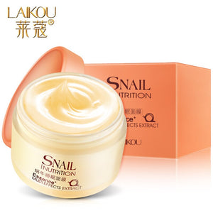 LAIKOU Snail Essence Face Sleeping Mask Beauty Anti Aging Face Night Cream Wrinkle Removal Moisturizing Brightening Skin Care