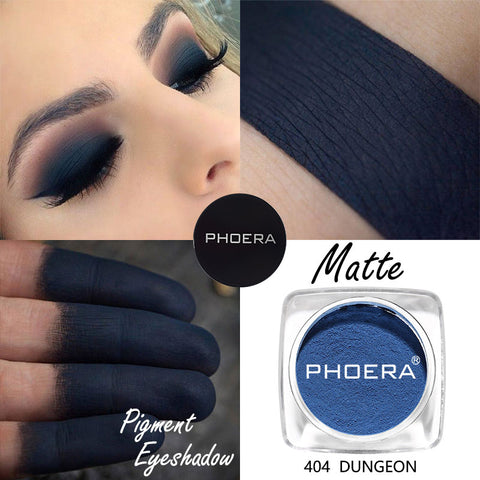 PHOERA 12 Colors Matte Eye Shadow Powder Pigment Make Up Nude Long Lasting Bright Eyeshadow Makeup Waterproof For Winter TSLM2