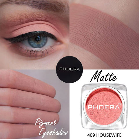 PHOERA 12 Colors Matte Eye Shadow Powder Pigment Make Up Nude Long Lasting Bright Eyeshadow Makeup Waterproof For Winter TSLM2