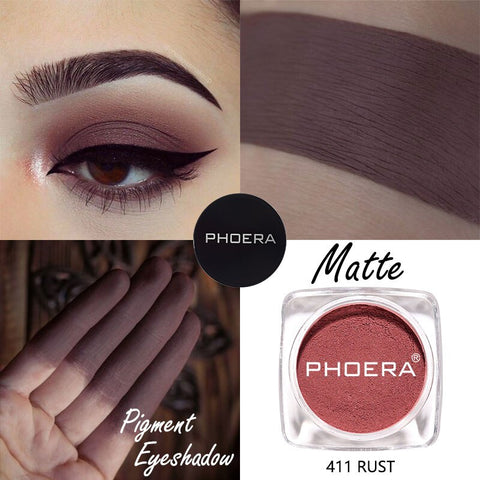 PHOERA 12 Colors Matte Eye Shadow Powder Pigment Make Up Nude Long Lasting Bright Eyeshadow Makeup Waterproof For Winter TSLM2