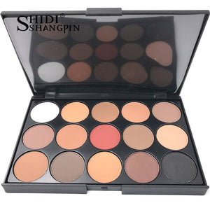 15 color eyeshadow palette makeup multiple color waterproof matte color eyeshadow set make up a variety of color eye shadow SE01