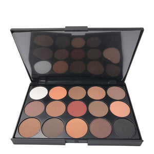 15 color eyeshadow palette makeup multiple color waterproof matte color eyeshadow set make up a variety of color eye shadow SE01