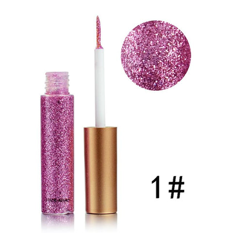 Sequin Glitter Liquid Eyeshadow Facial Make Up Long Lasting waterproof  Beauty Gold Silver Pink Bright Color Liquid Eye Shadow