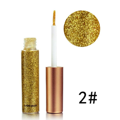 Sequin Glitter Liquid Eyeshadow Facial Make Up Long Lasting waterproof  Beauty Gold Silver Pink Bright Color Liquid Eye Shadow