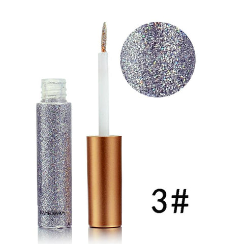 Sequin Glitter Liquid Eyeshadow Facial Make Up Long Lasting waterproof  Beauty Gold Silver Pink Bright Color Liquid Eye Shadow