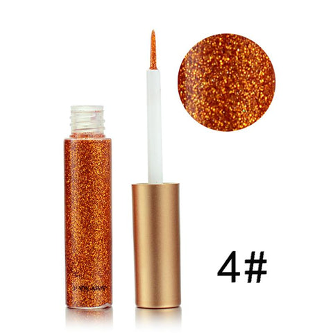 Sequin Glitter Liquid Eyeshadow Facial Make Up Long Lasting waterproof  Beauty Gold Silver Pink Bright Color Liquid Eye Shadow