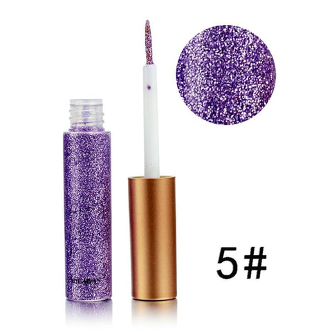 Sequin Glitter Liquid Eyeshadow Facial Make Up Long Lasting waterproof  Beauty Gold Silver Pink Bright Color Liquid Eye Shadow