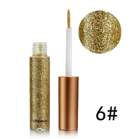 Sequin Glitter Liquid Eyeshadow Facial Make Up Long Lasting waterproof  Beauty Gold Silver Pink Bright Color Liquid Eye Shadow