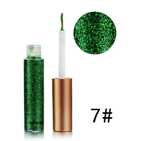 Sequin Glitter Liquid Eyeshadow Facial Make Up Long Lasting waterproof  Beauty Gold Silver Pink Bright Color Liquid Eye Shadow