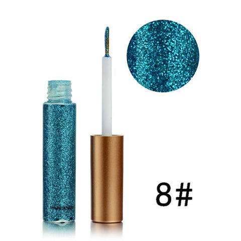 Sequin Glitter Liquid Eyeshadow Facial Make Up Long Lasting waterproof  Beauty Gold Silver Pink Bright Color Liquid Eye Shadow