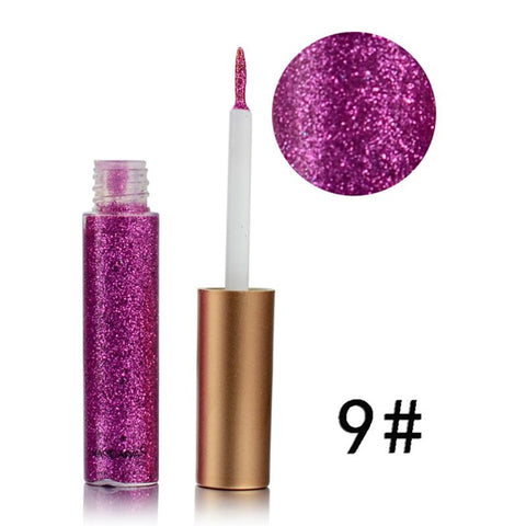 Sequin Glitter Liquid Eyeshadow Facial Make Up Long Lasting waterproof  Beauty Gold Silver Pink Bright Color Liquid Eye Shadow