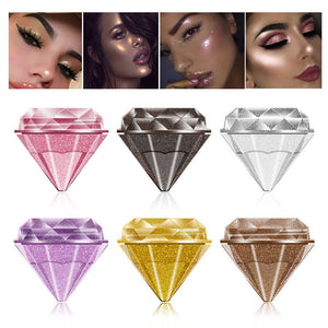 6 Colors Diamond Shimmer Eyeshadow Cream Charming Shiny Eyes Make Up Single Color Palette Eye Shadow