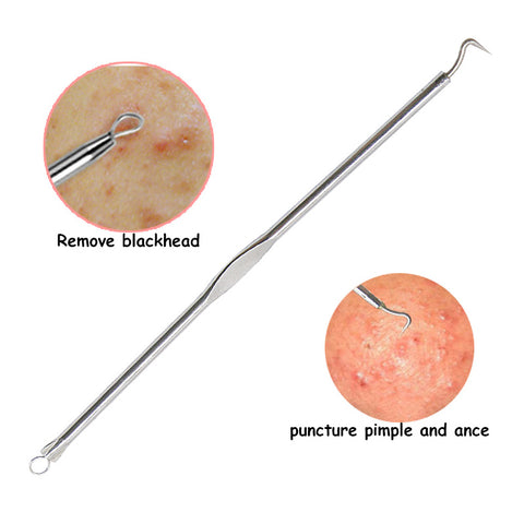 Black Dot Pimple Blackhead Remover Tool Needles For Squeezing Acne Tools Spoon for Face Cleaning Comedone Extractor Pore Cleaner