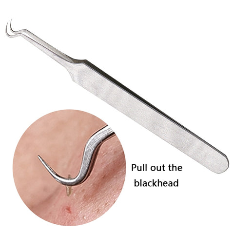 Black Dot Pimple Blackhead Remover Tool Needles For Squeezing Acne Tools Spoon for Face Cleaning Comedone Extractor Pore Cleaner