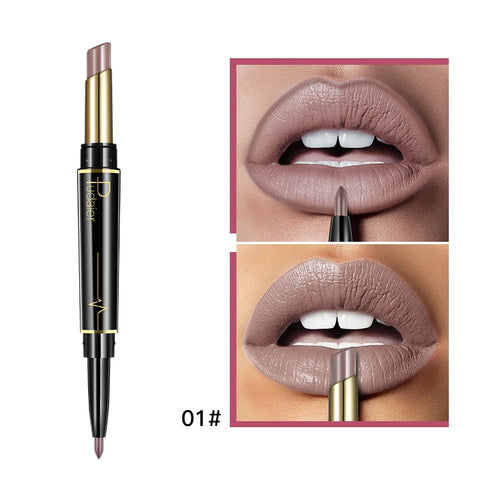 16 Colors Long-lasting Lip Liner Matte Double Head Lip Pencil Waterproof Moisturizing Lipsticks Makeup Contour Cosmetics TSLM2