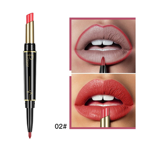 16 Colors Long-lasting Lip Liner Matte Double Head Lip Pencil Waterproof Moisturizing Lipsticks Makeup Contour Cosmetics TSLM2