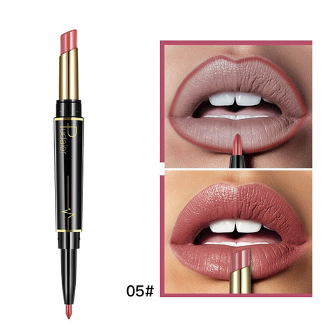 16 Colors Long-lasting Lip Liner Matte Double Head Lip Pencil Waterproof Moisturizing Lipsticks Makeup Contour Cosmetics TSLM2