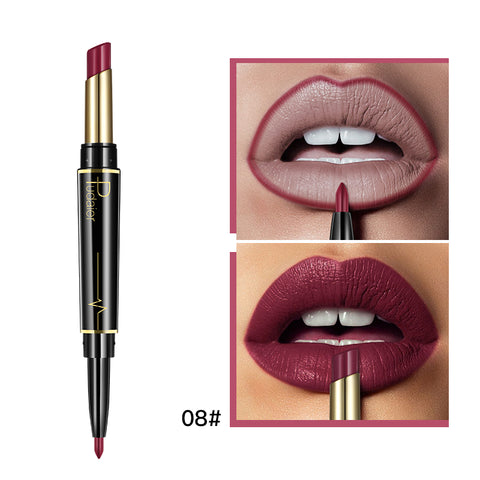 16 Colors Long-lasting Lip Liner Matte Double Head Lip Pencil Waterproof Moisturizing Lipsticks Makeup Contour Cosmetics TSLM2