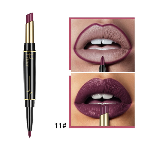 16 Colors Long-lasting Lip Liner Matte Double Head Lip Pencil Waterproof Moisturizing Lipsticks Makeup Contour Cosmetics TSLM2