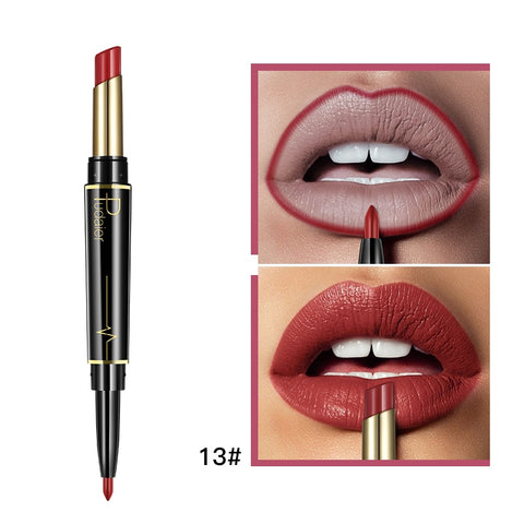 16 Colors Long-lasting Lip Liner Matte Double Head Lip Pencil Waterproof Moisturizing Lipsticks Makeup Contour Cosmetics TSLM2