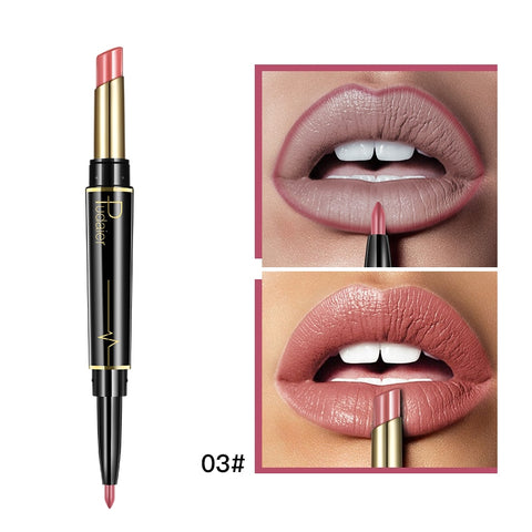 16 Colors Long-lasting Lip Liner Matte Double Head Lip Pencil Waterproof Moisturizing Lipsticks Makeup Contour Cosmetics TSLM2