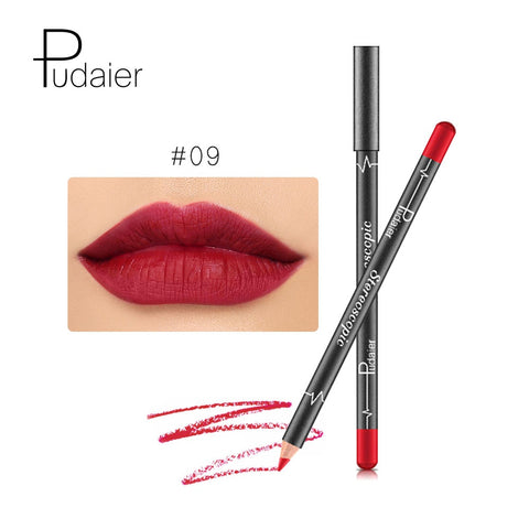 12 Colors/Set Sexy Matte Lip Stick Lipliner Lip Liner Pencil Matt Nude Lipsliner Pen Set Beauty Makeup Tool Cosmetic