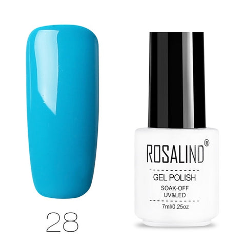 ROSALIND Gel Polish Set All For Manicure Semi Permanent Vernis top coat UV LED Gel Varnish Soak Off Nail Art Gel Nail Polish