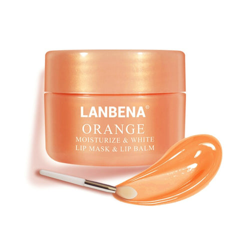 LANBENA Lip Scrub Lip Mask Sleeping Mask Lip Balm Lips Plumper Exfoliator Moisturizing Nourish Repair Fine Lines lip Oil Care