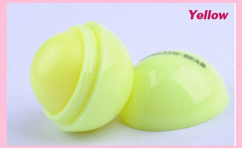 6 Colors Natural Plant Sphere Lip Pomade Fruit Lip Balm Moisturizer Lipstick Organic Lip Ball Lipstick Gloss Makeup