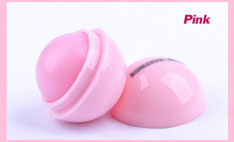 6 Colors Natural Plant Sphere Lip Pomade Fruit Lip Balm Moisturizer Lipstick Organic Lip Ball Lipstick Gloss Makeup