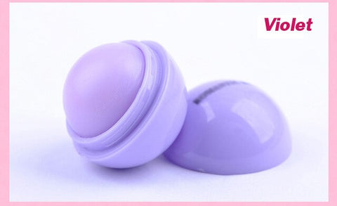 6 Colors Natural Plant Sphere Lip Pomade Fruit Lip Balm Moisturizer Lipstick Organic Lip Ball Lipstick Gloss Makeup