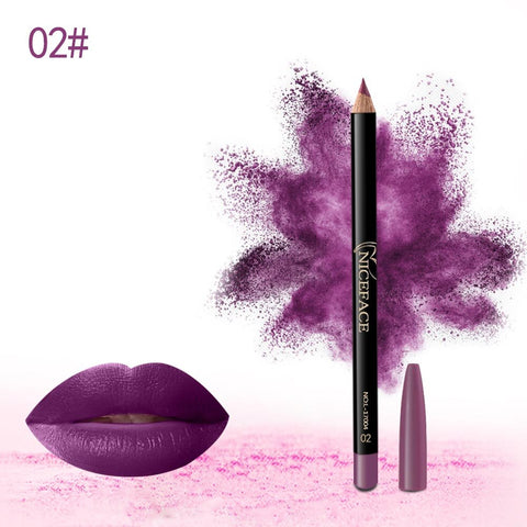 1PC Matte Lip Pencil Sexy Beauty Lip liner Waterproof Contour Makeup Lips Tattoo Batom Kit Lipliner Eye Liner Pen Long Lasting